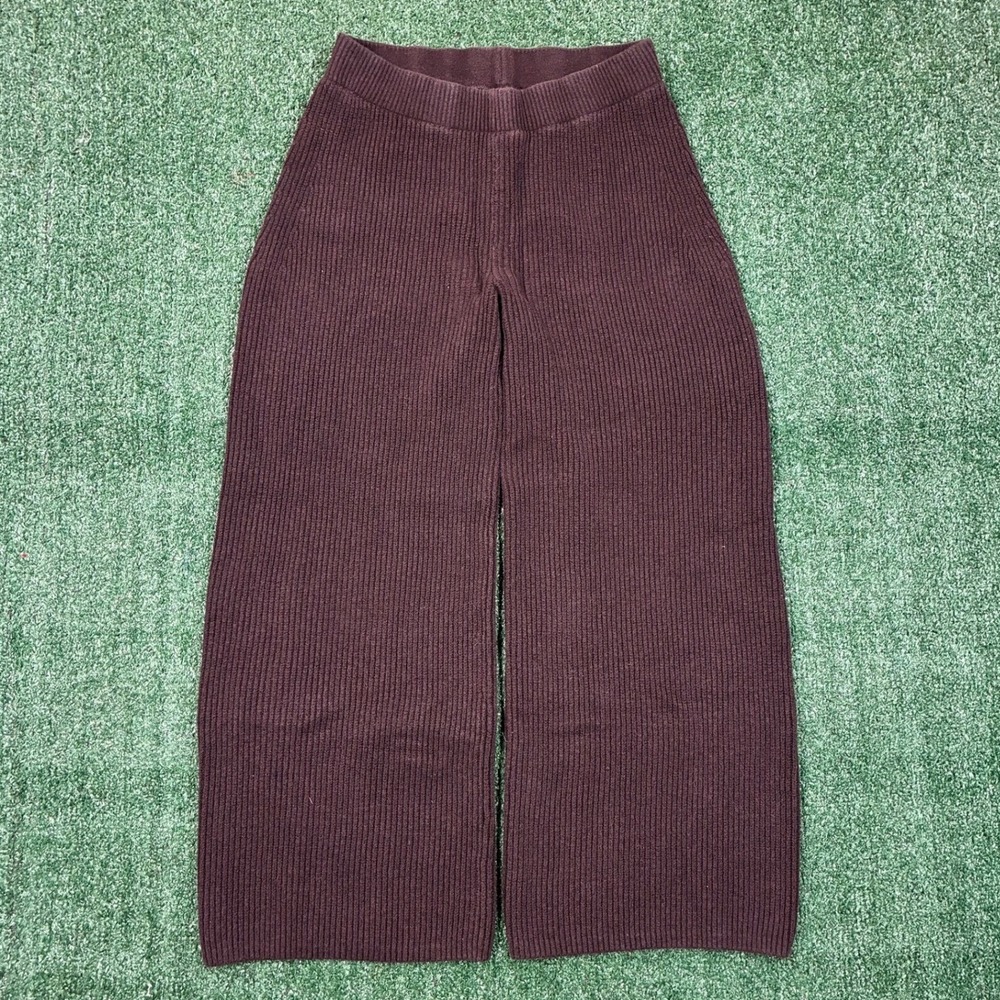 GAP Corduroy Ribbed‎ Knit Wide Leg Brown Sweat Pants